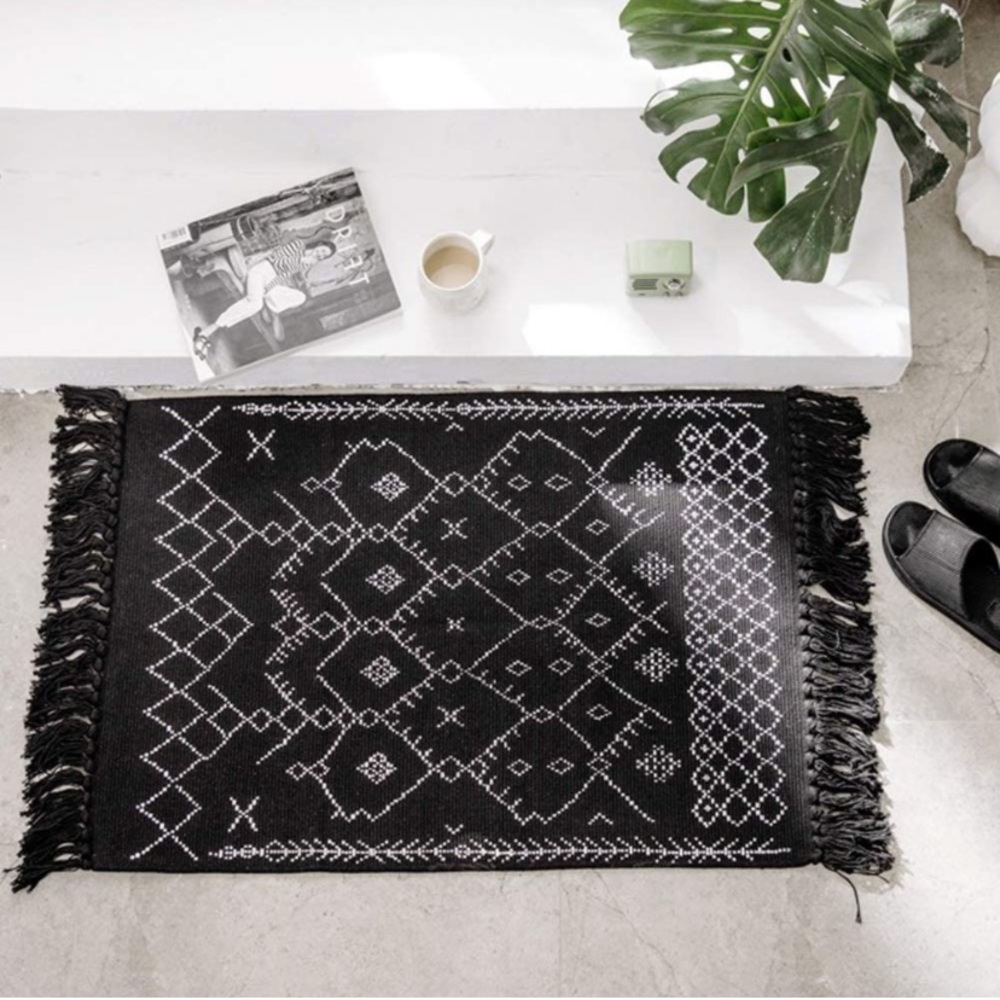 Black Boho Rug